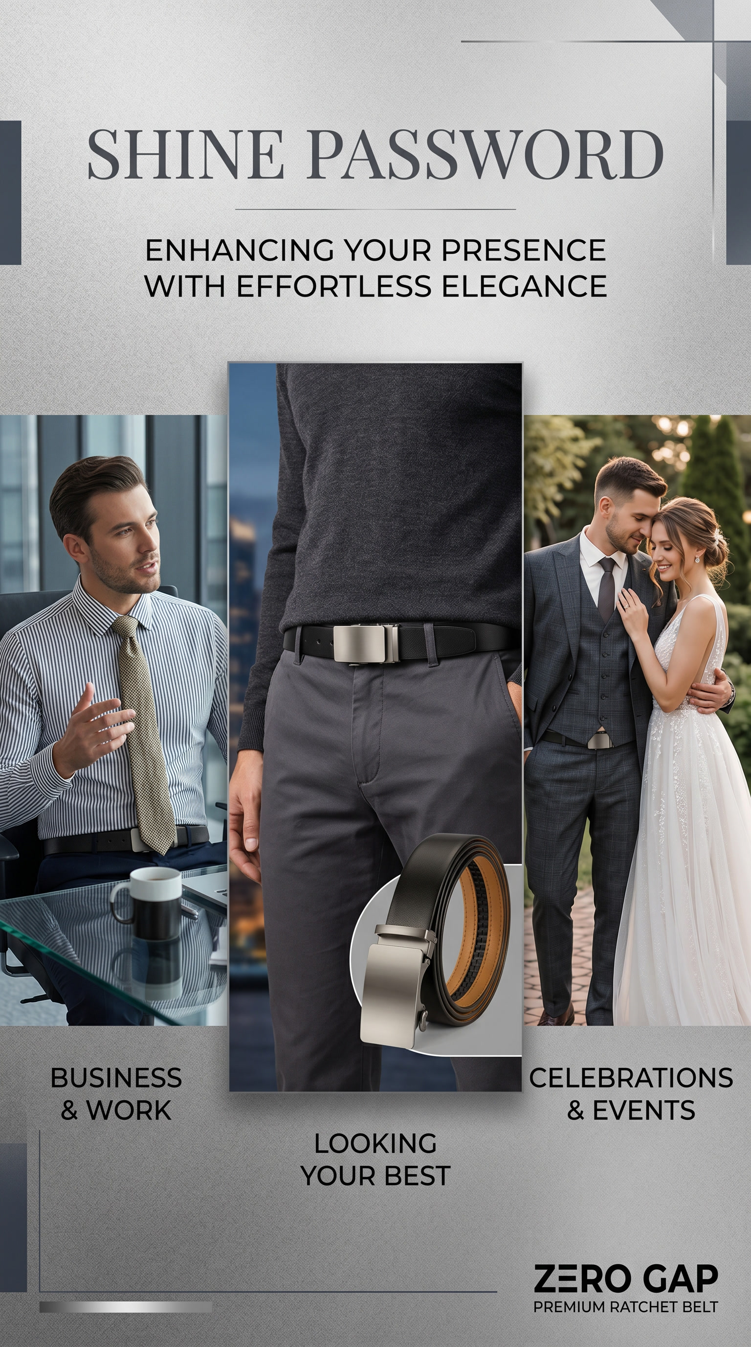 Premium Leather Ratchet Belt